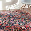 Antique Senneh Herati, Finely Woven Kurdish